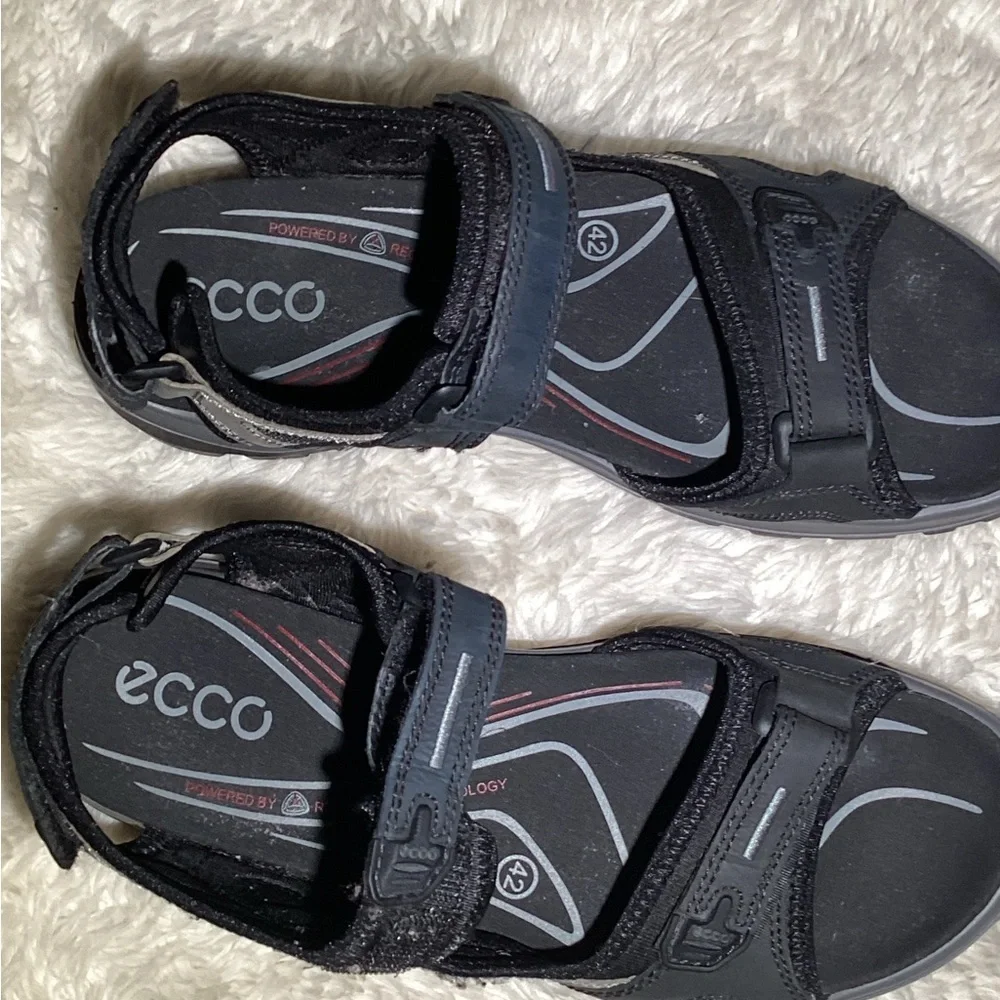 Ecco Yucatan Black Sport with Adjustable Straps sandals size 42 - Picture 6 of 11
